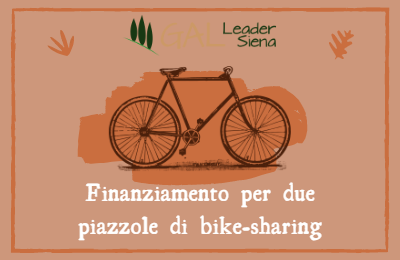 Finanziamento dal GAL Siena per piazzole di bike-sharing