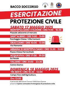 calendario iniziative esercitazione protezione civile