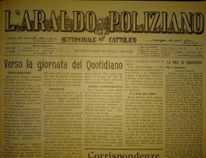Copertina Araldo Poliziano 30 Aprile 1944