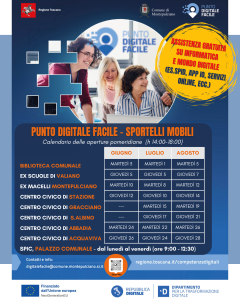manifesto social calendario punto digitale facile estate 2025