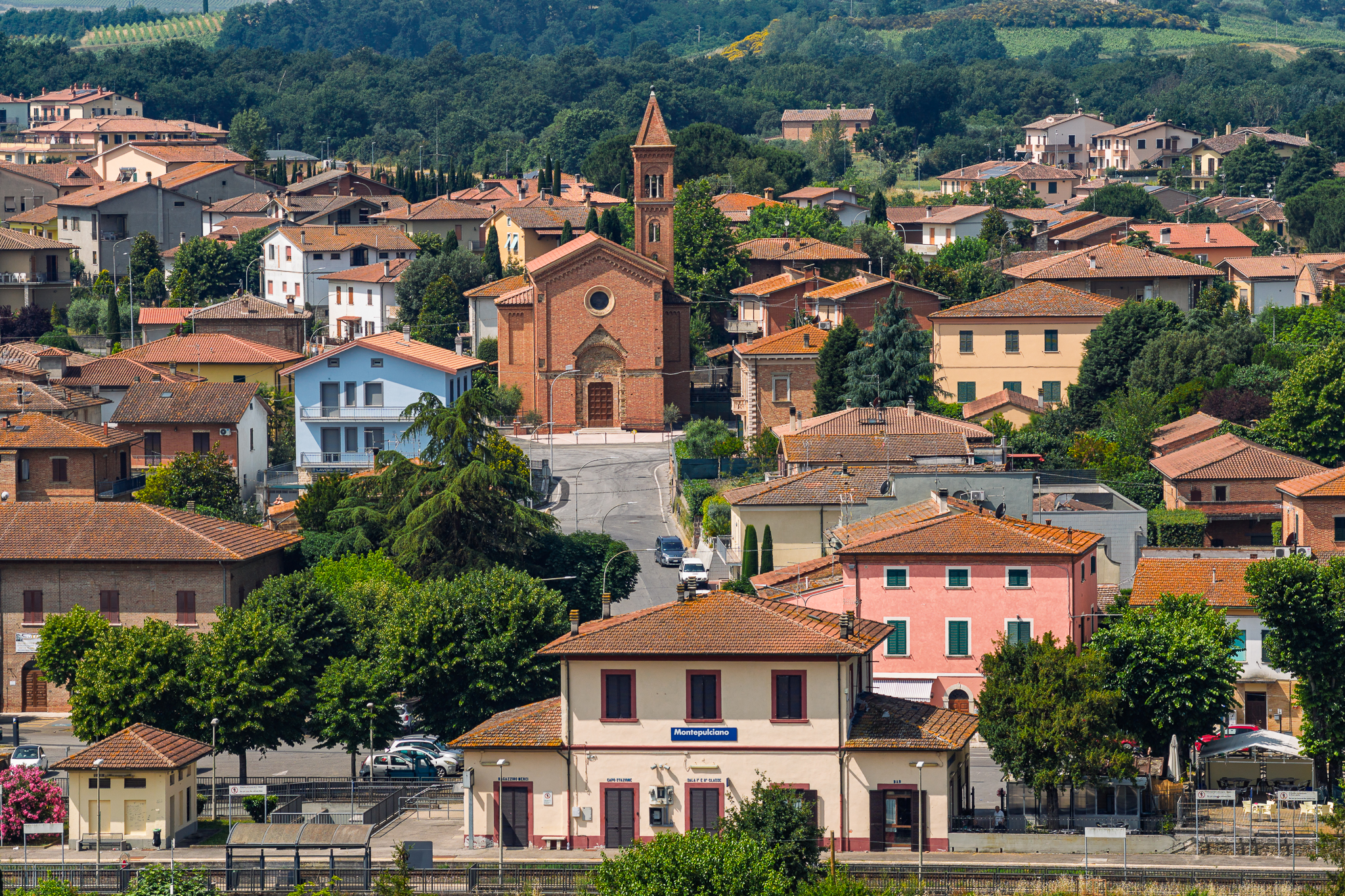 Montepulciano Stazione foto panoramica