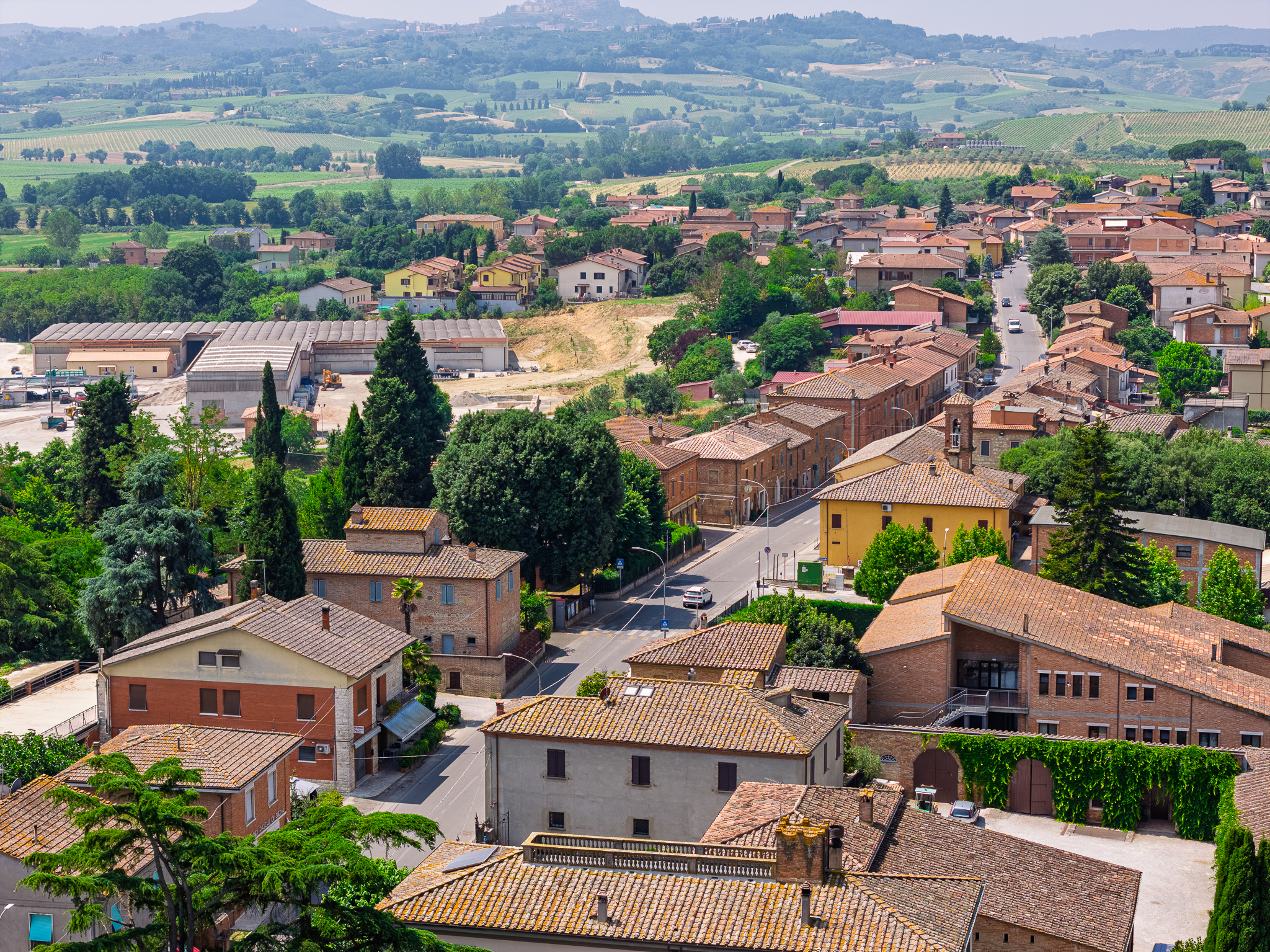 Abbadia di Montepulciano foto aerea del Drone