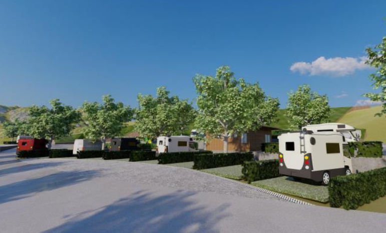 rendering area camper
