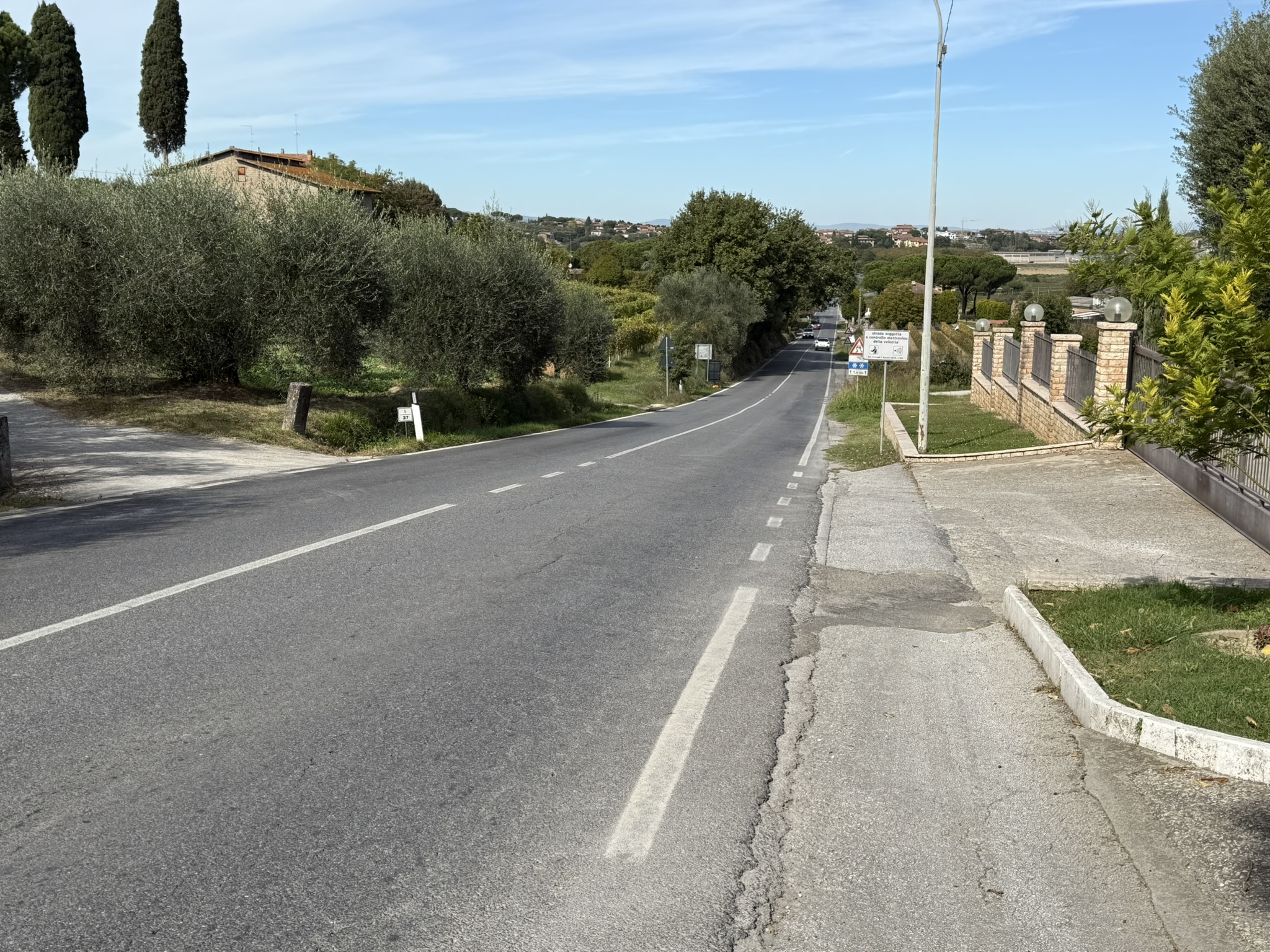 marciapiede a gracciano