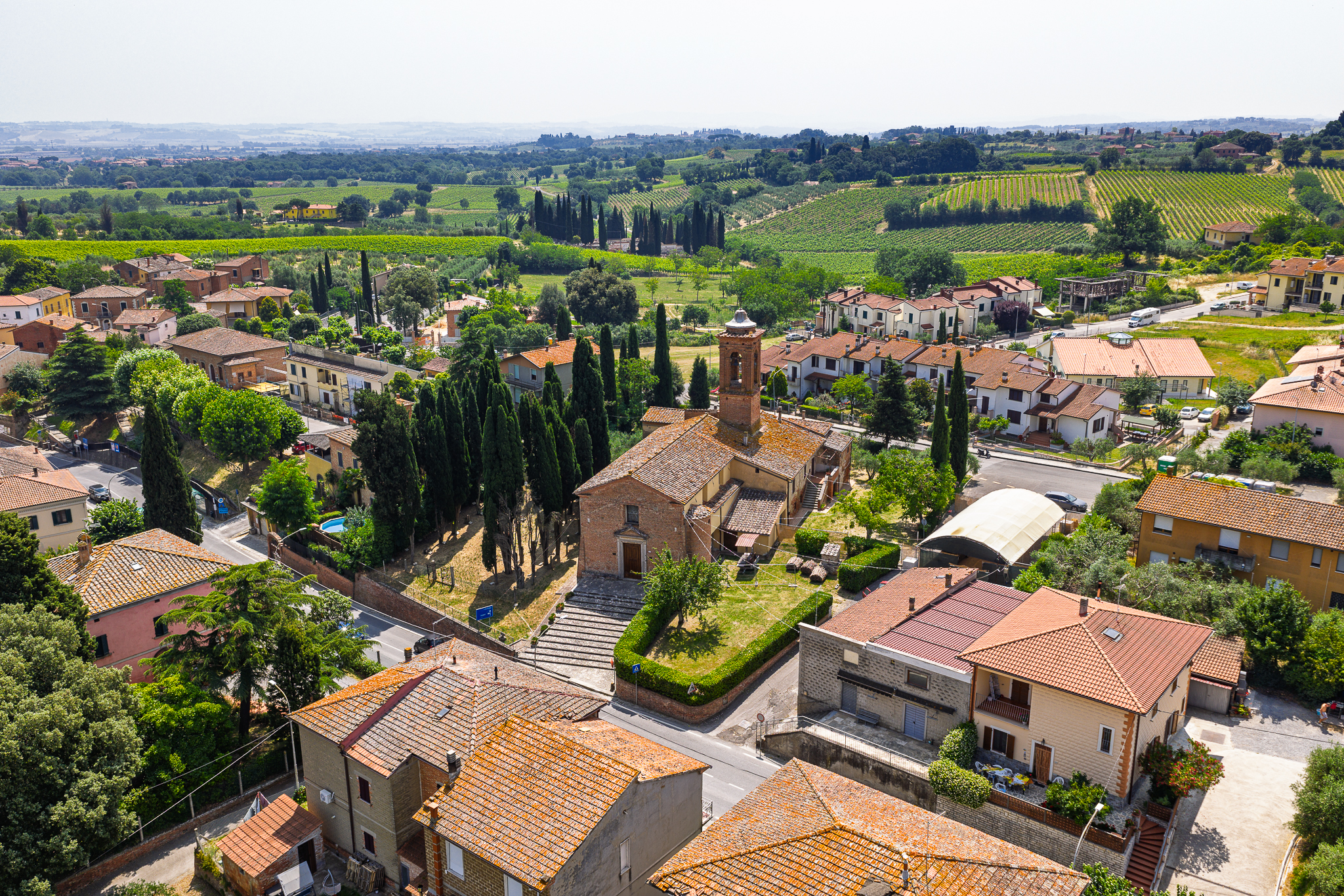 Gracciano veduta Drone