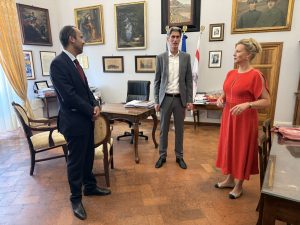 Ministra tedesca e viceambasciatore a Montepulciano