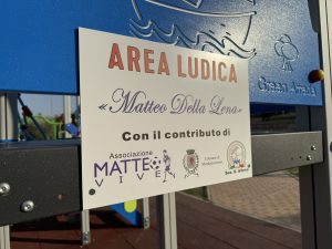 inaugurazione campino sant'albino targa matteo