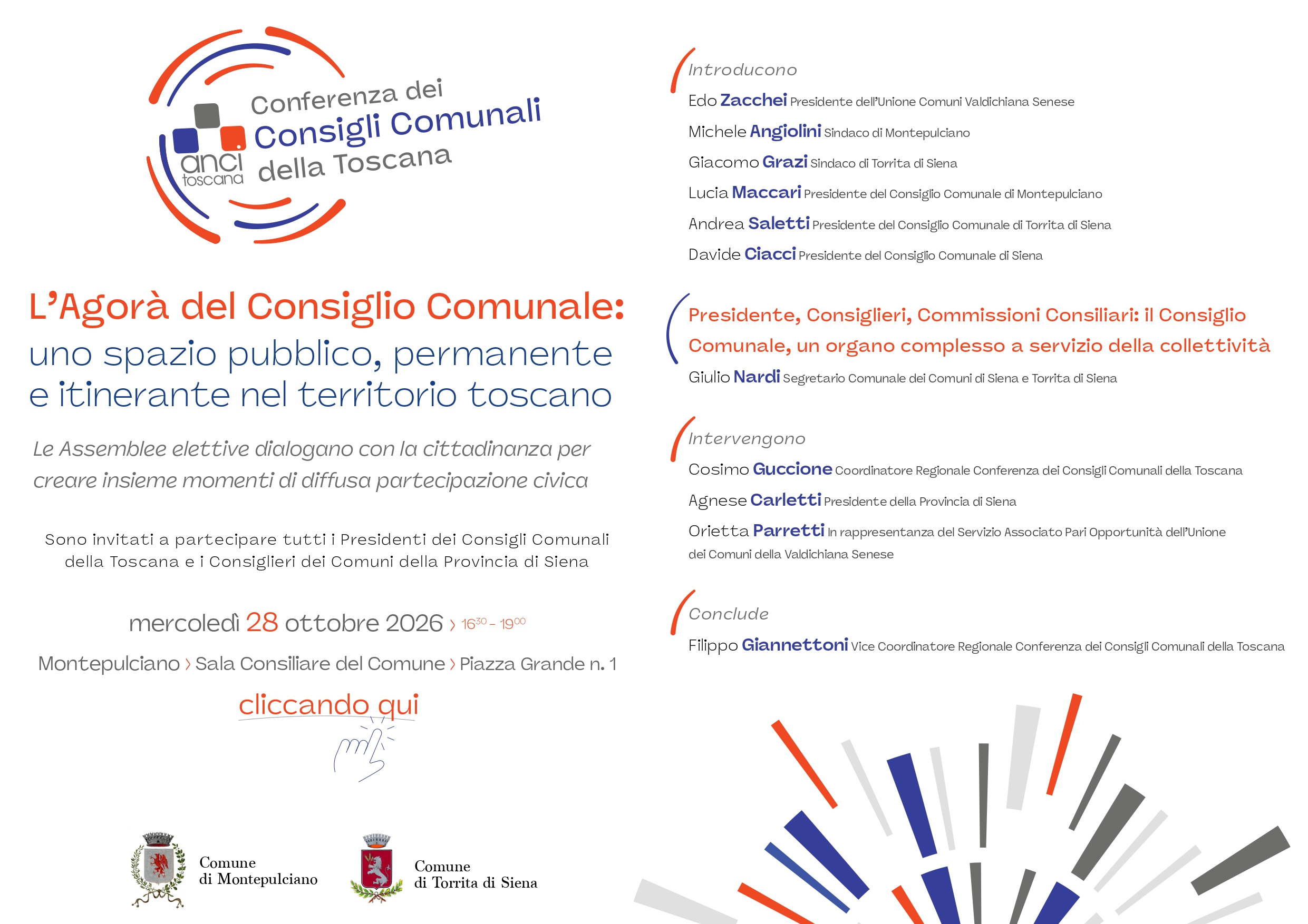 Manifesto L’Agorà del Consiglio Comunale