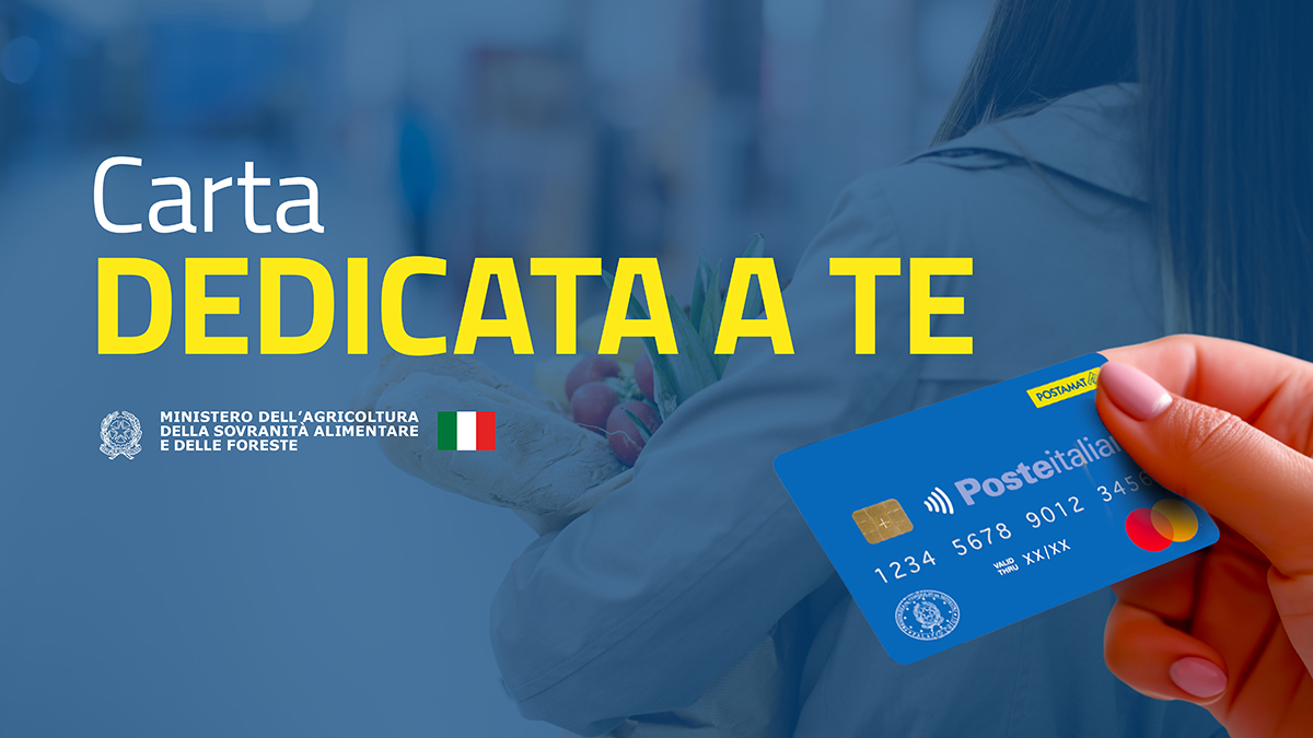grafica della misura governativa Carta Dedicata a Te